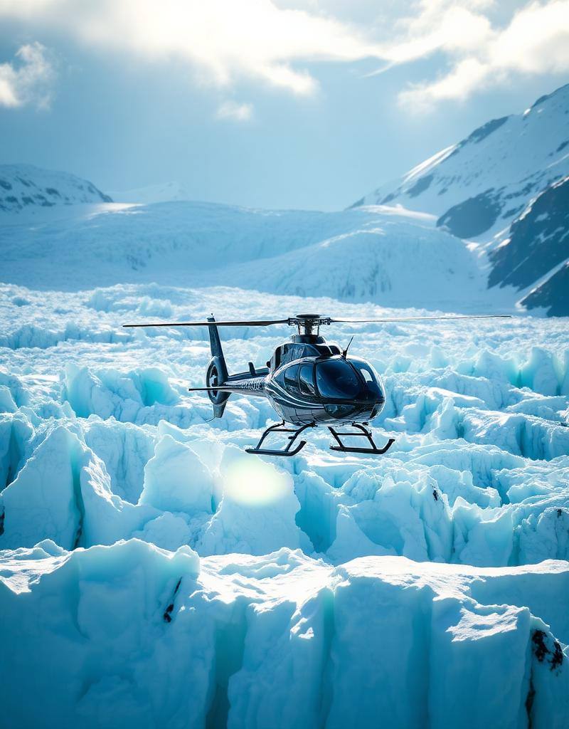 Glacier Heli-Landing